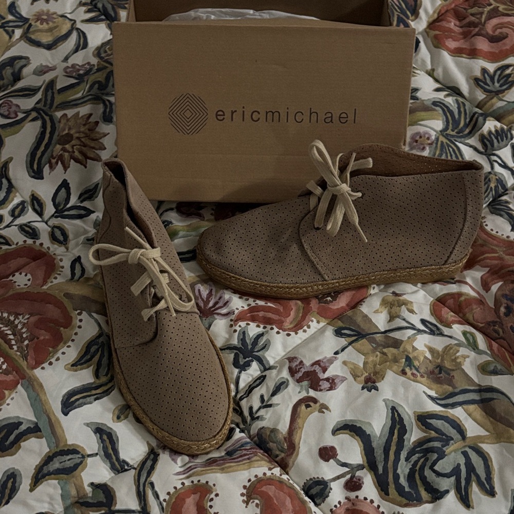 Eric Michael Brown Perforated Chukka Boots